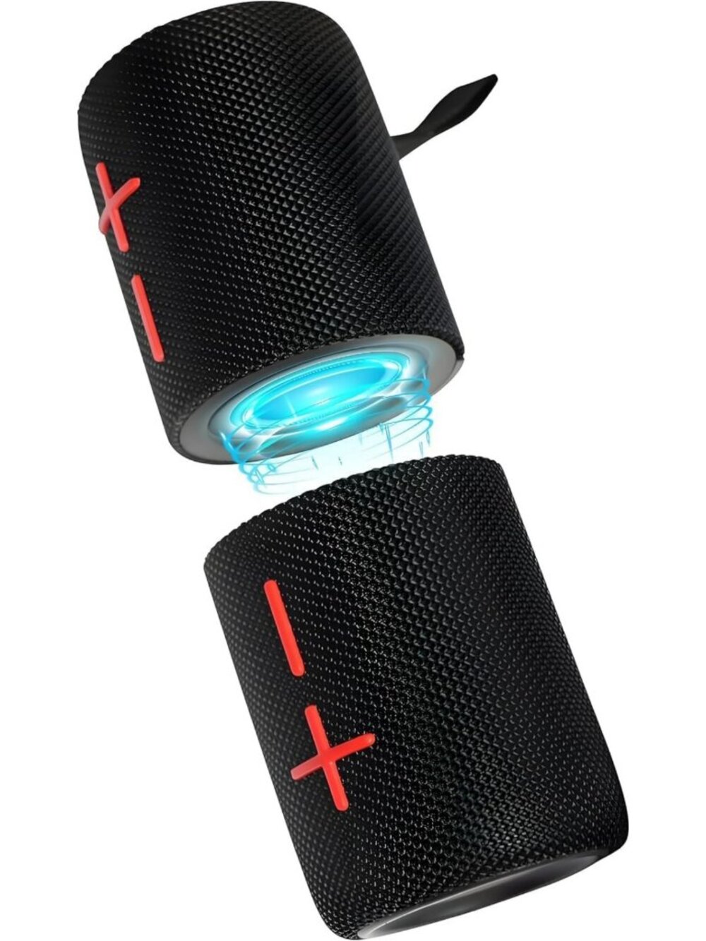 2-in-1 Waterproof Bluetooth Speaker, 20W Stereo Sound, 24H Playtime, Portable